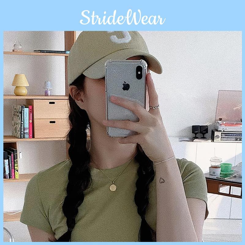 Trendy Brim Soft Baseball Cap For Women And Men Ins Letter Design Hat Sun