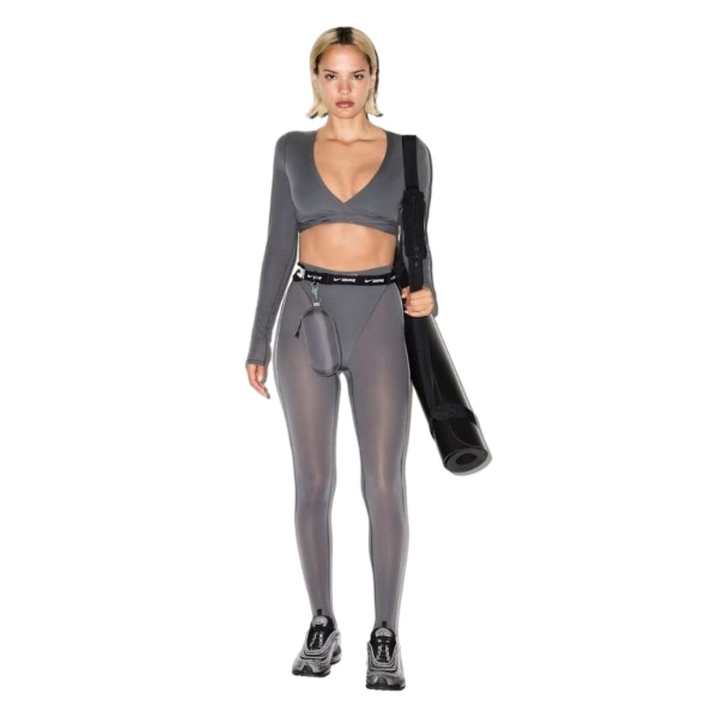 Nike X SKIMS Women's Weightless Layers Wrap Top Lead