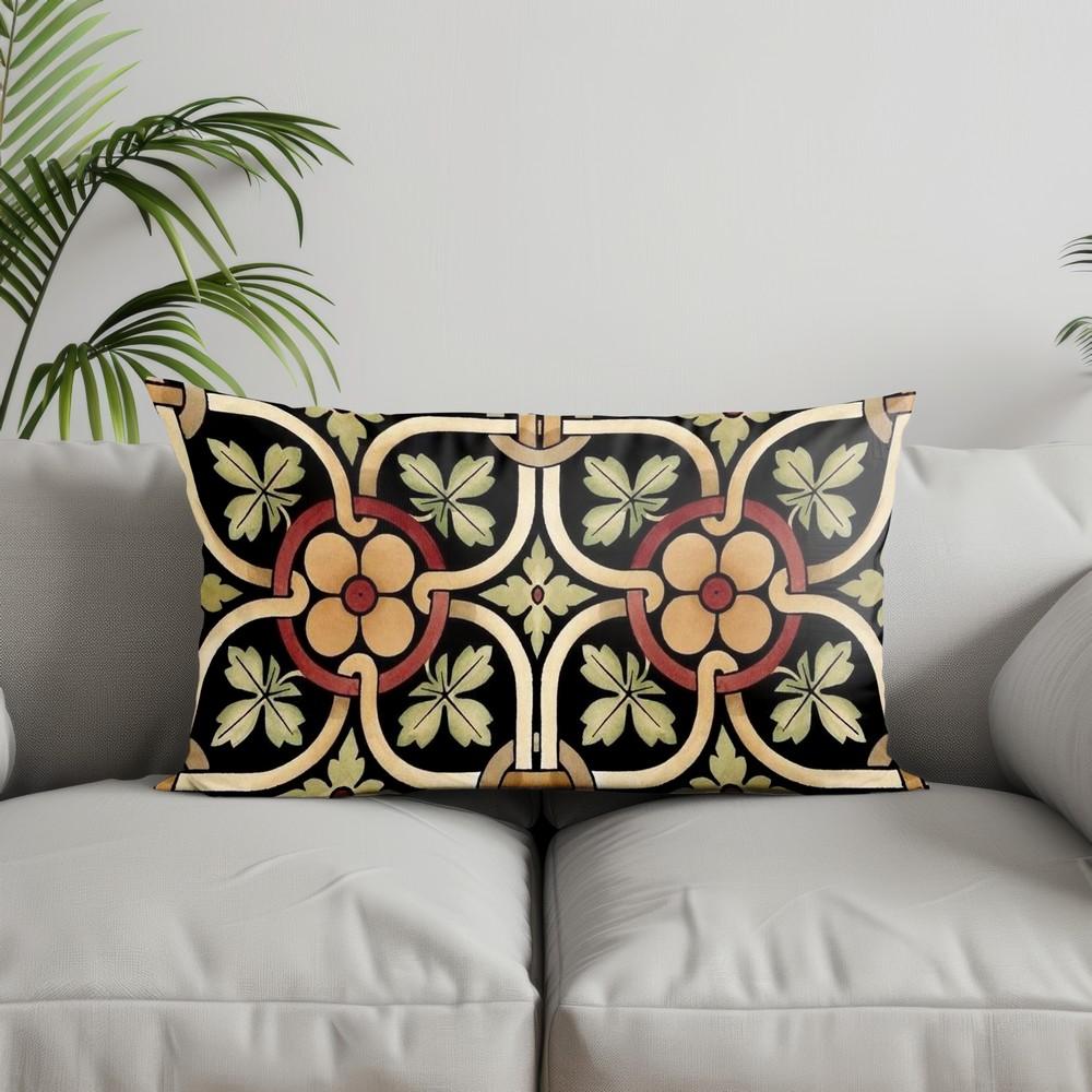 Home Decor Exotic Pattern Rectangle Pillowcase Suitable For Sofa Bedroom Car Pillow Cover Cushion Rectangular Back Cushion
