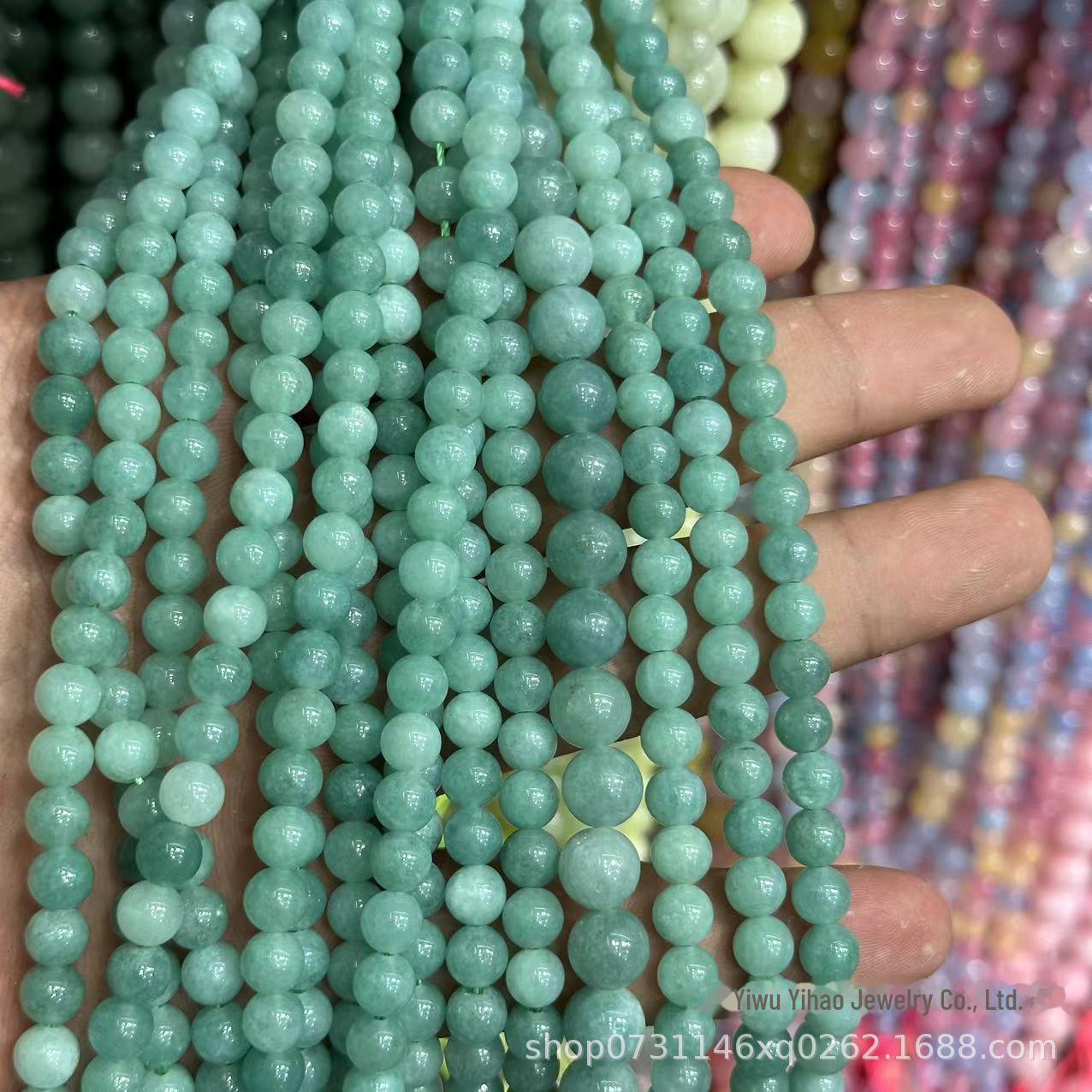 

Бусины из натурального нефрита - круглые, полуобработанные ювелирные аксессуары 6mm 60 pieces