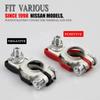 Uiz Automotive Car Top Post Battery Terminals Wire Cable Clamp Terminal Connectors Car Accessories 1 Pair 12V 24V