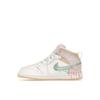 Air Jordan 1 Mid SE PS Lody Dziecięce Sneakersy Biały Arctic-Punch Blady-Waniliowy DD1667-100