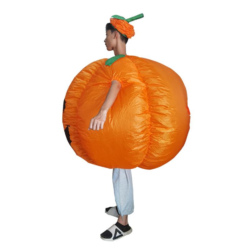 

Halloween Pumpkin Costumes Popular Pumpkin People Inflatable Costumes Cartoon Dolls Direct Sales Pumpkin Inflatable Costumes One size fits all for adults