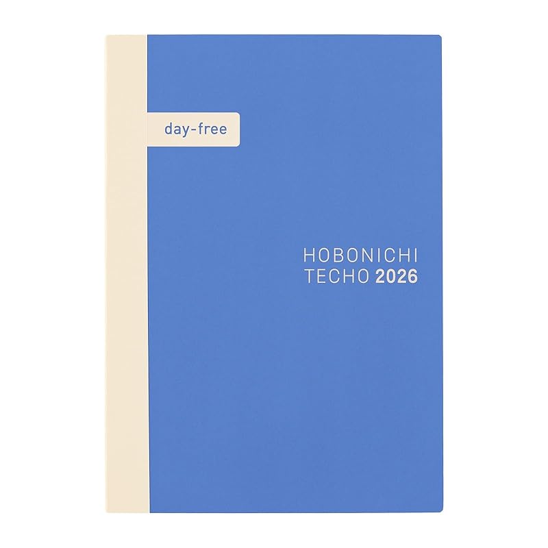 Hobonichi Techo 2026 Day-Free [A5/Ежемесячник + Блокнот/Январь/Начало с понедельника]