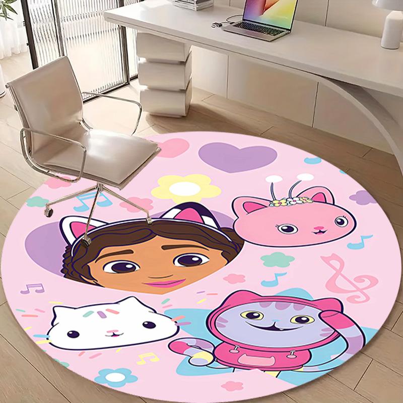 1pc Gaby's Bubble House2 Design Printed Area Round Carpet for Bedroom Living Room Home Decor Rugs Mat Non Slip Mat Rug for Bedside