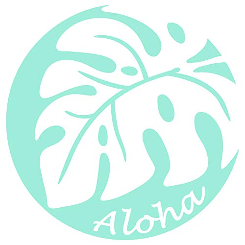 nc-smile Hawaiian Sticker Monstera Aloha (Mint Green)