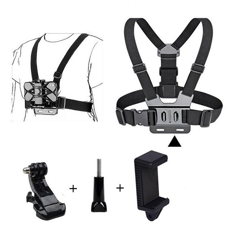 1/3/4/5Pcs Adjustable Action Camera Head Strap Mount Accessories For Skiing Hiking Vlogging Outdoor Sports