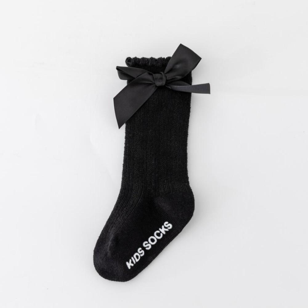 6 Pairs Soft Baby Knee Socks Breathable Big Bow Hosiery Fashion Kids Socks  Girls Wear