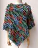 2022 Autumn/Winter Handmade Real Rabbit Fur Knit Triangle Shawl & Women's Pullover Cloak