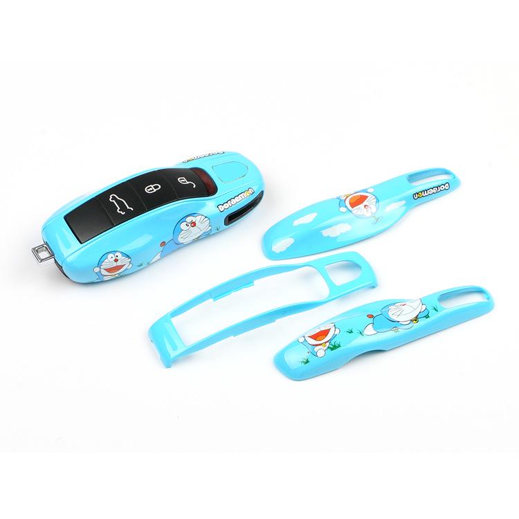 Suitable for Porsche Pink Pig Key Shell New Cayenne, Panamera, MACAN, 718 Car Key Shell & Pendant