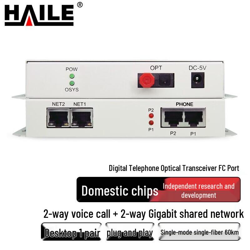 Haile Digital Phone Fiber Optic Multiplexer Series