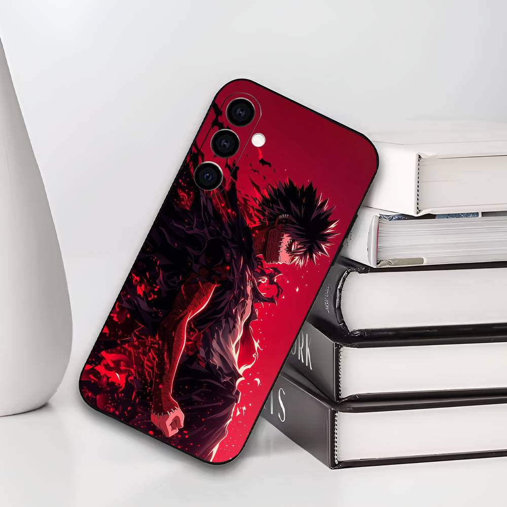 D-Dabi Blueflame T-Toya Todoroki Phone Case For Samsung Galaxy A73,A72,A71,A70,A53,A52,A51,Soft Silicone Black Cover