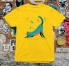 Stretching Cat Graphic T-Shirt – Playful Abstract Animal Art Streetwear Unisex Unisex T-Shirt