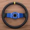 2 Spoke Blue Spoke Rally PVC Steering Wheel JDM Racing Sport Car Steering Wheel