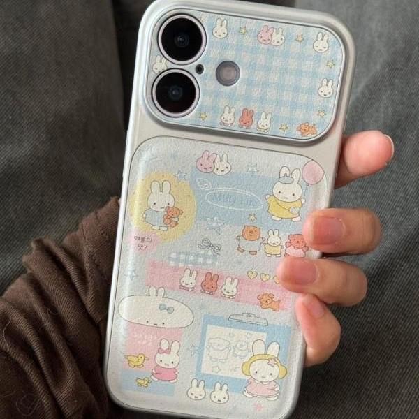 

Full Coverage iPhone 17 Case: Balloon Miffy Rabbit Design, Compatible with 16 Pro Max/15/14/13 iPhone 16 Pro
