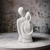 Ceramic Decorative Figurine of a Couple In Love - White 20cm