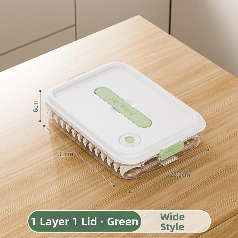 Fresh Keeping Freezer Box Narrow Style Wontons Box Food Grade Dumpling Storage Box  Home Kitchen