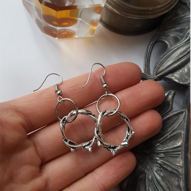 Креативные Серьги-ветки из серебряного сплава Ручная работа Серьги Серьги Серьги