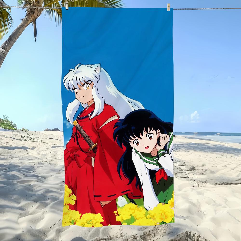 Towel Soft Pool Gift For Travel Gym Shower Cool Camping Quick Classic Dry Sports Anime I-Inuyasha-S Large Beach Towel