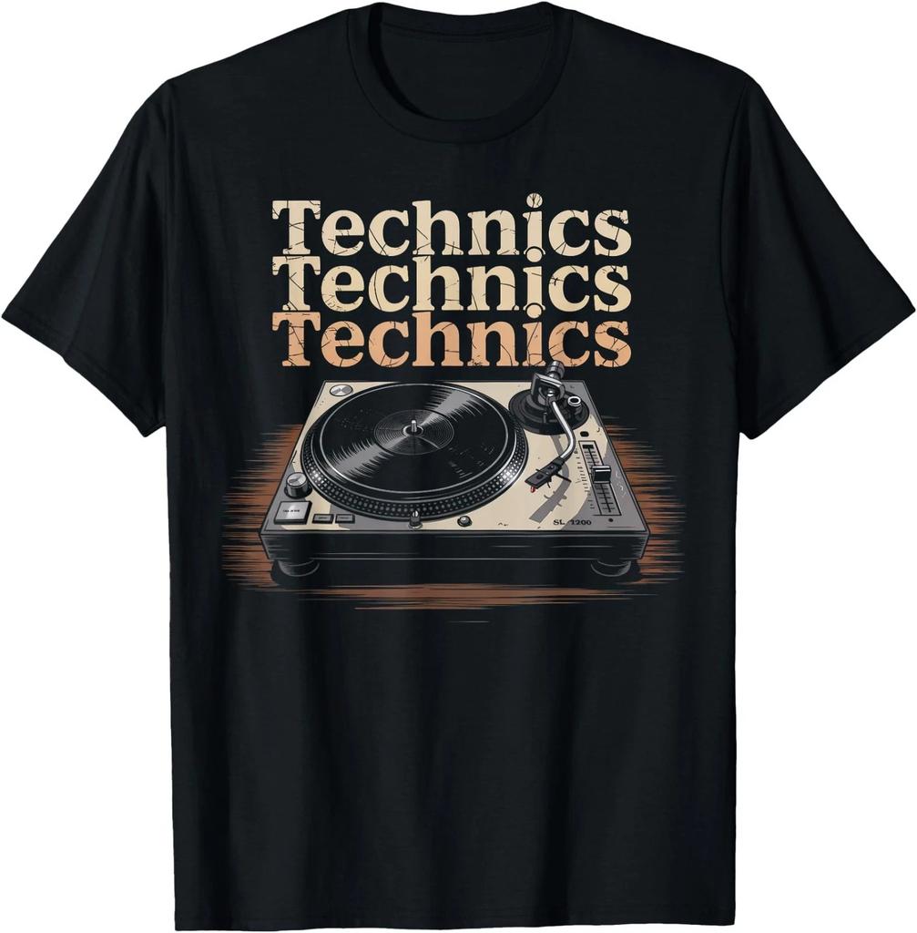 Vintage Plattenspieler Analog DJ Rhythmus Alte Ära Musik T-Shirt