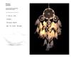 European Style Dreamcatcher - Five Ring Feather Pendant with Wind Chimes, Fashion Decor Gift