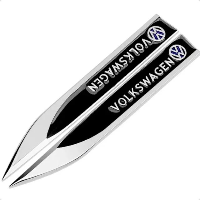 

For VW Volkswagen Jetta MK5 Golf 1PCS 3D Metal Car Body Side Fender Badge For Volkswagen VW Golf 7 6 5 GTD GLI Logo Sticker Embl