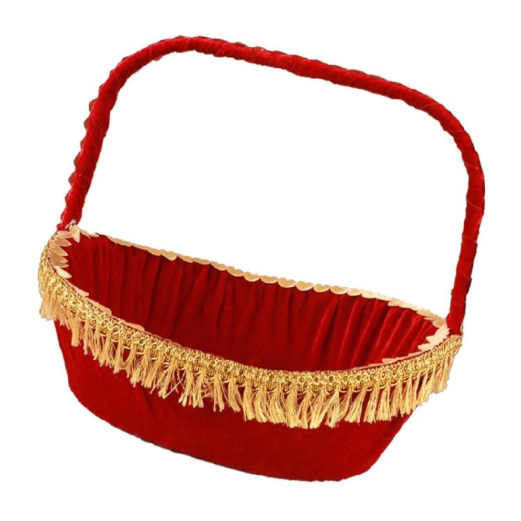 Blütenblatt-Wurfkorb Leicht zu tragen Handkorb für Blumenmädchen für Kirchenhochzeiten und Gartenveranstaltungen Zeremonie Dekorationen