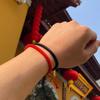Woven Diamond Knot Couple's Men's and Women's Adjustable Destiny Year Hand Rope Red Rope Bracelet Handmade DIY Material