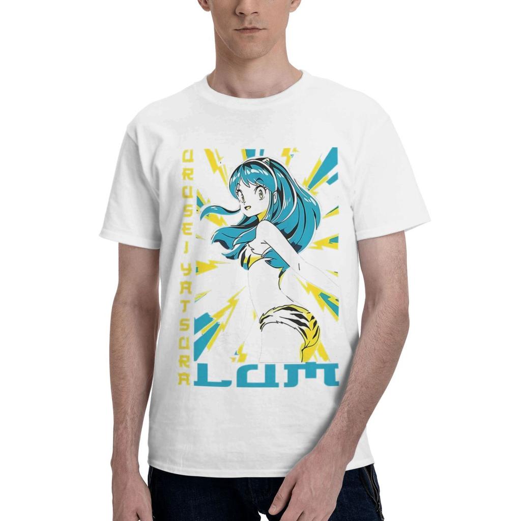 Urusei Yatsura Lum PE0136 100% Baumwolle Lässig Atmungsaktiv Bequem Totoro Kurzarm T-Shirt Lustiges Shirt