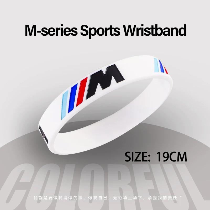 Car Valve Core BMW M-series Badge Bracelet Sports Men Women Rubber Hand Chain For BMW G30 G32 G01 G02 G05 G06 G07 G26 G23