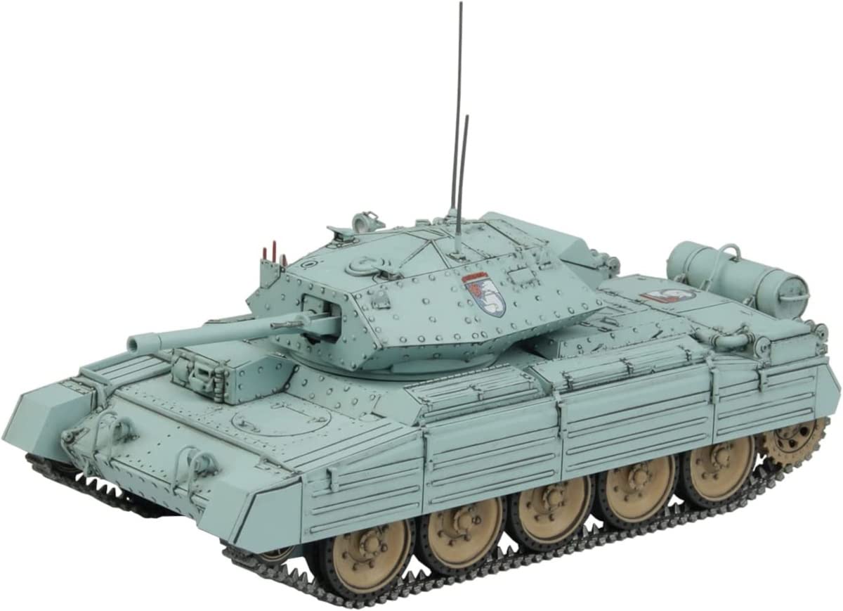 

PLATZ Girls und Panzer Final Chapter Cruiser Tank Crusader Gloriana Academy Scale Plastic Model Kit with Battle Damage Decal and Acrylic Stand Mk.IV