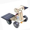 Solar Power Lunar Rover Toy Wooden Puzzle Car Assembly Model Kit for DIY Science Experiment