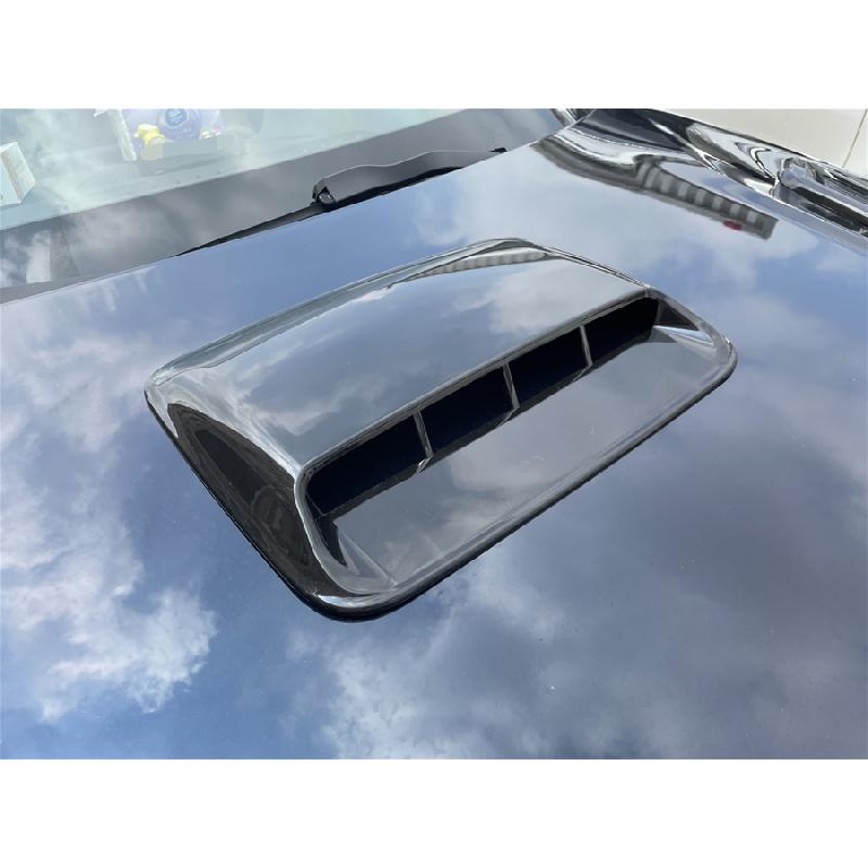3X Car Hood Scoop Side Vent Bonnet Air Flow Intake Decor Cover Kit Glossy Black