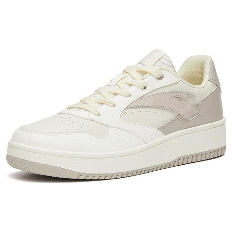 Anta Life Collection 0 Sensation Slip Resistant Cushioning Abrasion Resistant Low top Skateboard Shoes Men's Gray White 912318060-2