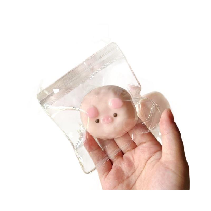 Cute Pink Pig Squishy Sensory Fidget Toy Sticky Slow Rising Squeeze Stress Relief Creative Gift for Adults & Kids Home Daily Use