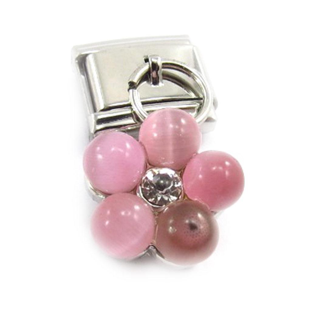 Les Trésors De Lily [C9806] - Pink 'Perlée Flower' Knit