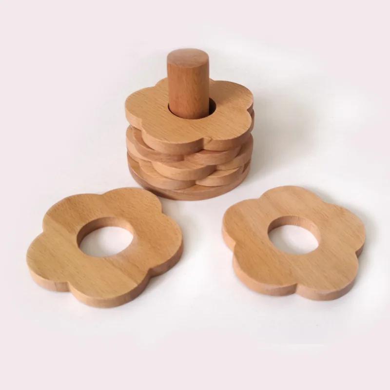 Black Walnut Wooden Tea Cup Mat Coffee Insulation Pad Coaster Kitchen Supplies Decorative Paper Placemats Table 6Pcs