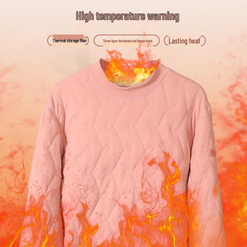 Extra Thick Fleece-Lined Quilted Cardigan and Trousers Set for Men: Warm School Uniform Essential for Middle-Aged and Elderly