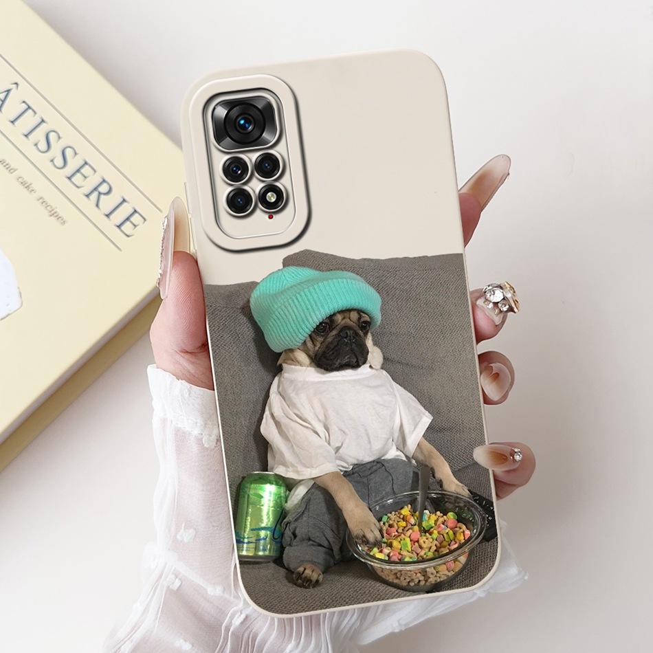 Für Xiaomi Redmi Note 11 11s 4G Handyhülle Redmi Note 11 Pro 4G Global Eleganter Druck Weiches Silikon Linsenschutz Bumper