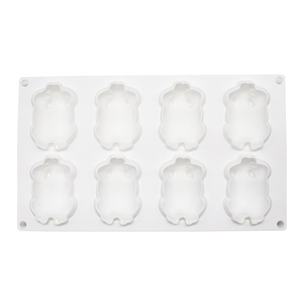 Chocolate Candy Sugar Craft 8-Cavity Cute Hamster Shape Mold Cake Decorating Tool Silicone Soap Mold Kitchen Gift