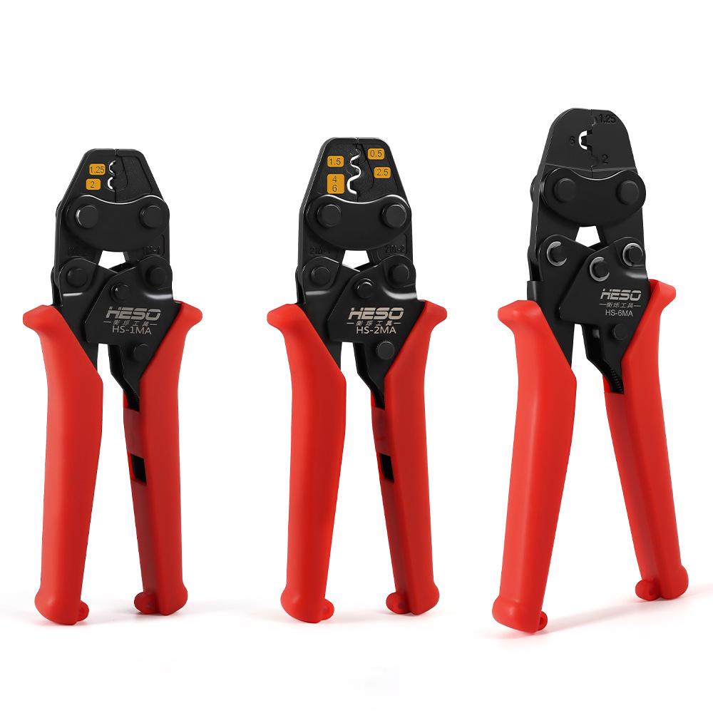 HS-1MA Imitation Shrimp Ratchet Terminal Crimping Pliers for Non-Insulated Terminals