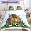 Set Biancheria da Letto Il Gruffalò Personalizzato con Nome 3 Pezzi Copripiumino Chiusura Include 1 Copripiumino e 2 Federe, Morbido e Confortevole per Tutte le Stagioni.