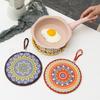 New Chinese Style Daily Dining Placemat Coaster Casserole Bowl Tableware Mat for Kitchen