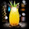 Juice Glass Cup Pineapple Shape Cocktail Glass, 480ml Embossed Tumbler for Hot And Cold Drink Beverages, Creative Bar Glassware Whiskey, Vintage Home