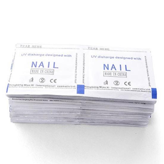 100 Pcs Quick Gel Polish Remover Bags Pads Foil Makeup Nail Art Cleaner