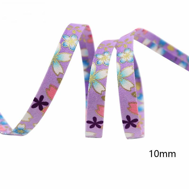 1m Flowers Ribbon Press Cloth Strip DIY Handmade Materials Headwear Hair Bows Clothing Shoes Hats Crafts