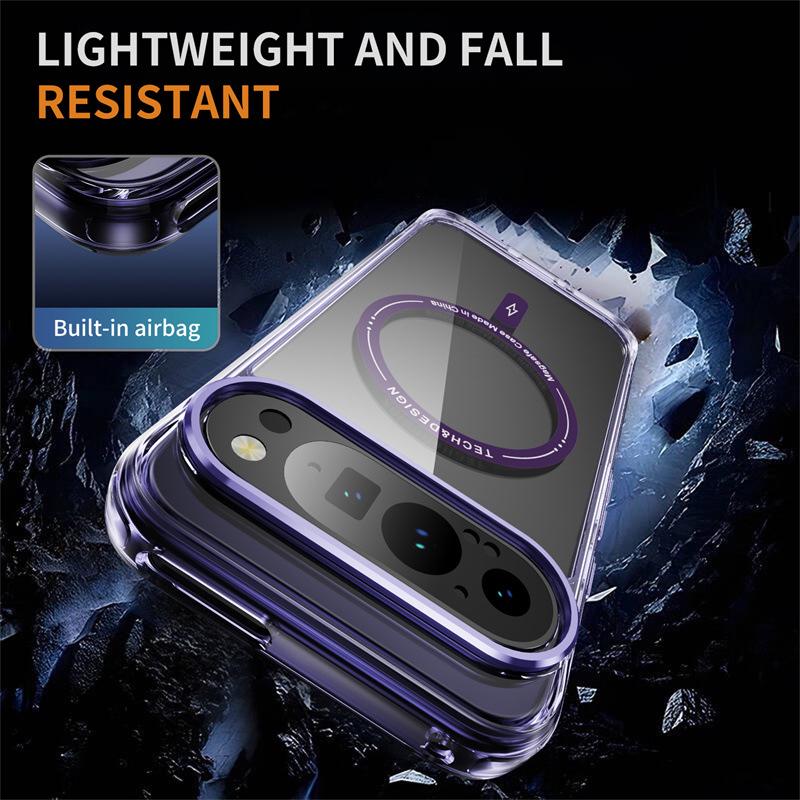 Magnetic Transparent Phone Case for Google Pixel 8, 9, 9A, 8 Pro, 10 Pro, 10 Pro XL