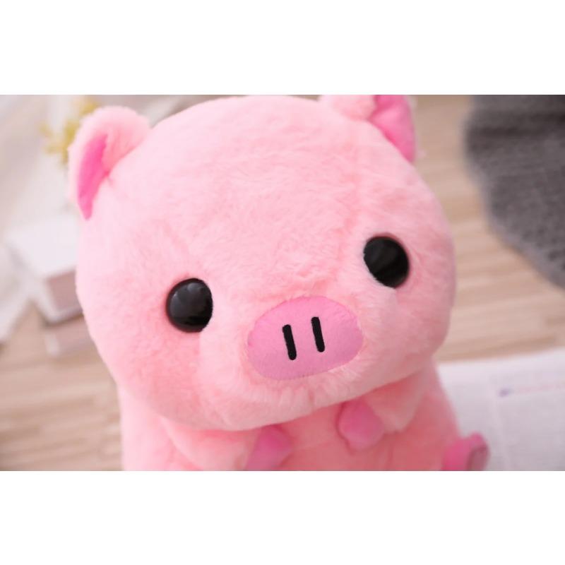 Soft Love Pink Pig Plush Pillow Stuffed Super Cute Round Pig High Quality  Doll Gift For Childre Birthday Gift