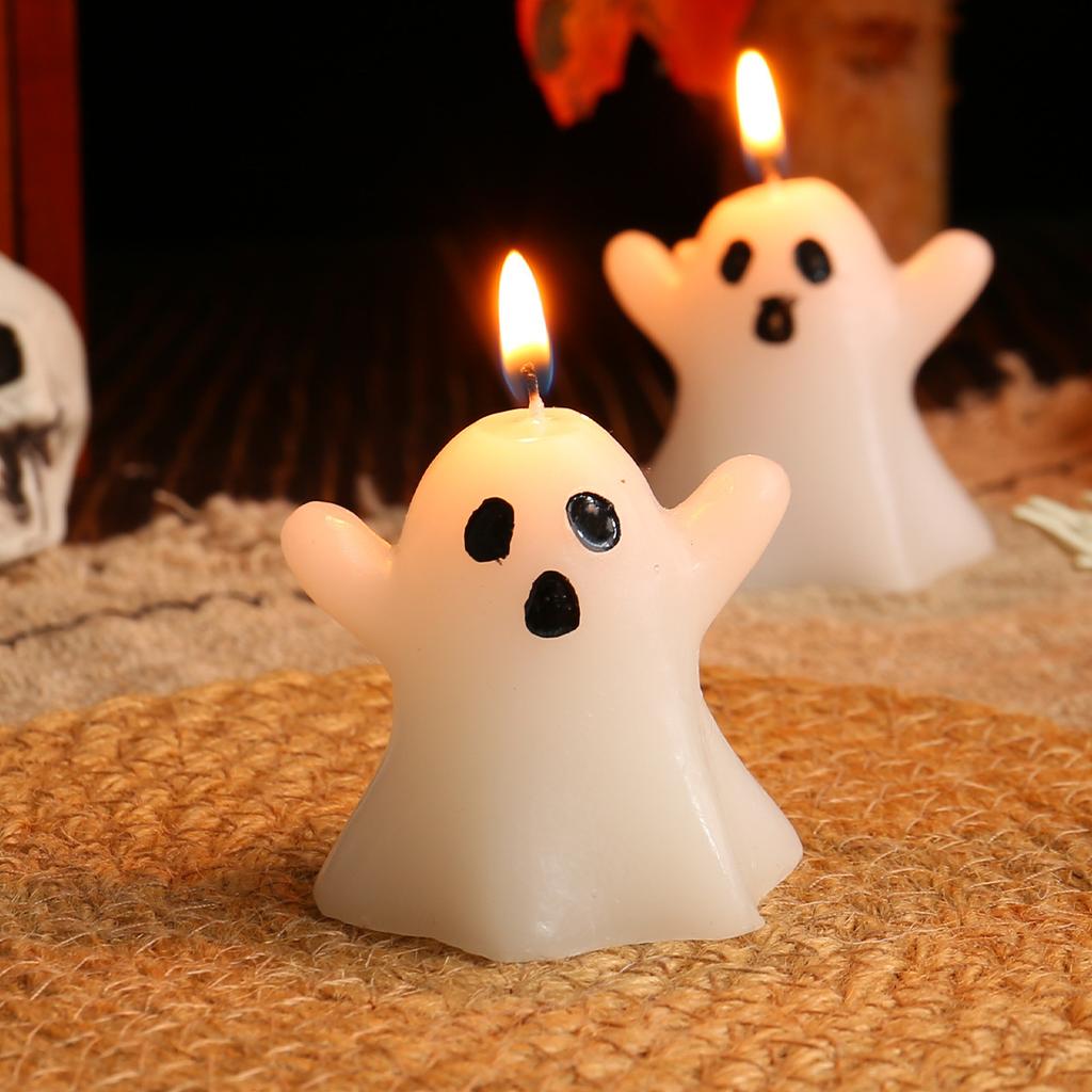 Halloween Geist Kerze Dekoration Geisterfest Niedliches Styling Atmosphäre Kerzenlicht Kerzen Requisiten