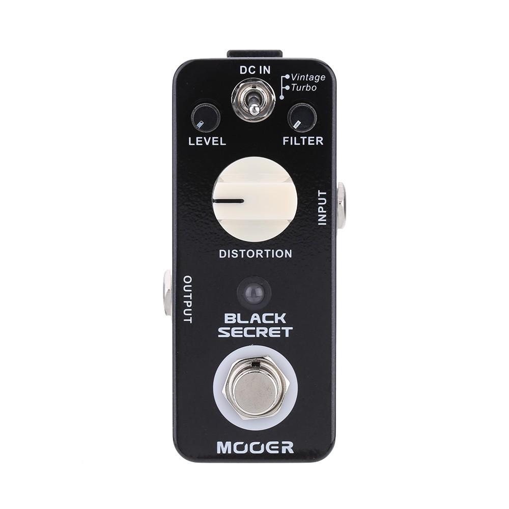 Mooer Black Secret Micro Mini Distortion Electric Guitar Effect Pedal True Bypass